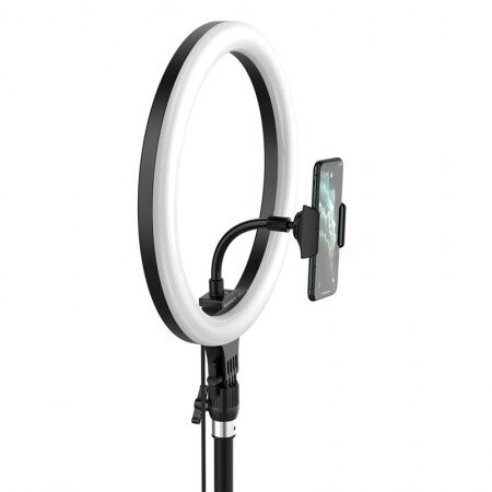 Кольцо-лампа для селфи BASEUS Live Stream Holder-floor Stand, 2A, черный - 2