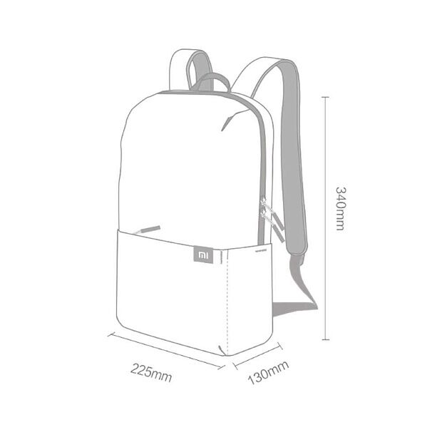 Рюкзак Xiaomi Mi Bright Little Backpack 10L (Green/Зеленый) - 5