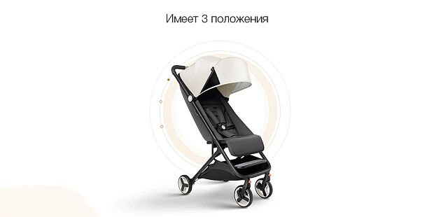 Детская складная коляска Xiaomi Mi Bunny Folding Stroller (Grey/Серый) - 4