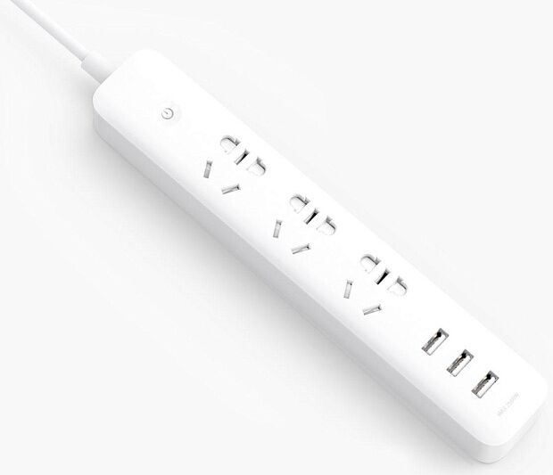 Сетевой удлинитель Xiaomi Mi Power Strip With Wi-Fi Sockets 3 USB (White/Белый) - 4