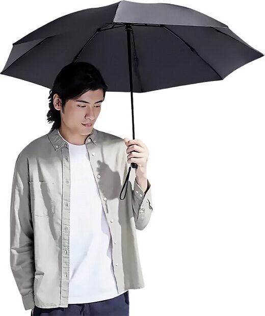 Зонт Urevo Automatic Reverse Folding Lighting Umbrella (Black) - 2