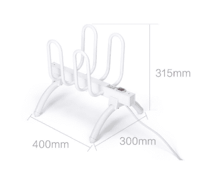 Xiaomi Warm Your Life Simei Home Electric Dry Shoe Rack (White) - 2
