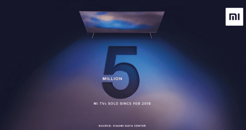 в марте этого года Xiaomi преодолела отметку в четыре миллиона 