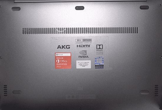 Задняя панель Xiaomi Mi Notebook Air 13,3 Fingerprint 2018 с отверстиями для динамиков