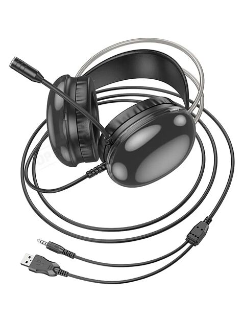 Наушники Hoco W109 Rich gaming headphones черный 